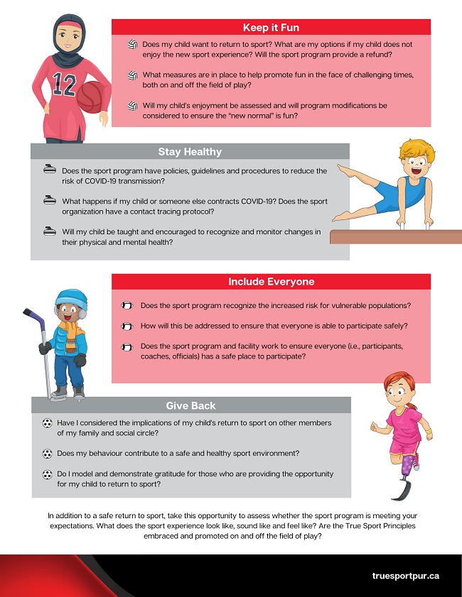 Safe Return to Community Sport: A True Sport Guide for Parents and  Caregivers