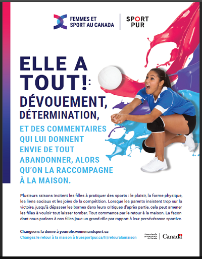 French Language Poster for She's Got It All Campaign
