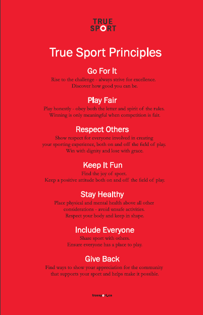 True Sport Principles Poster - in English True Sport Principles Poster - in English