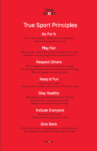 True Sport Principles Poster - in English